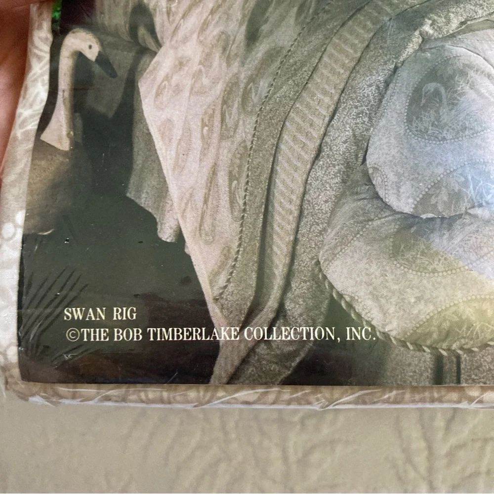 New Vintage Bob Timberlake swan twin flat sheet luxury no iron percale cotton